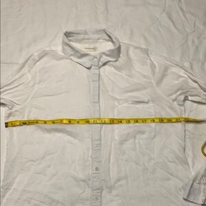 Treasure & Bond White Casual Button Down Shirt